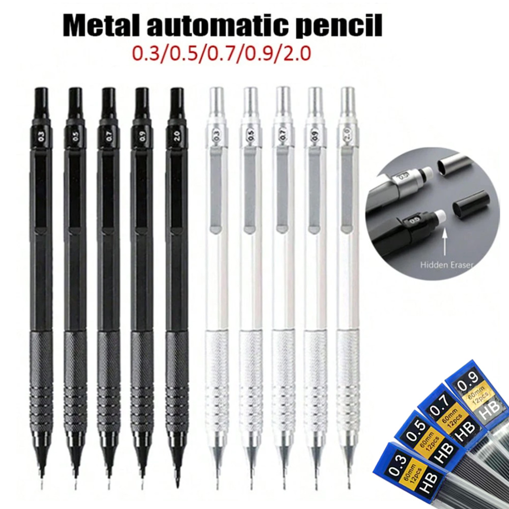 Mechanical Pencil 0.3 - Crayon mécanique tout en métal à