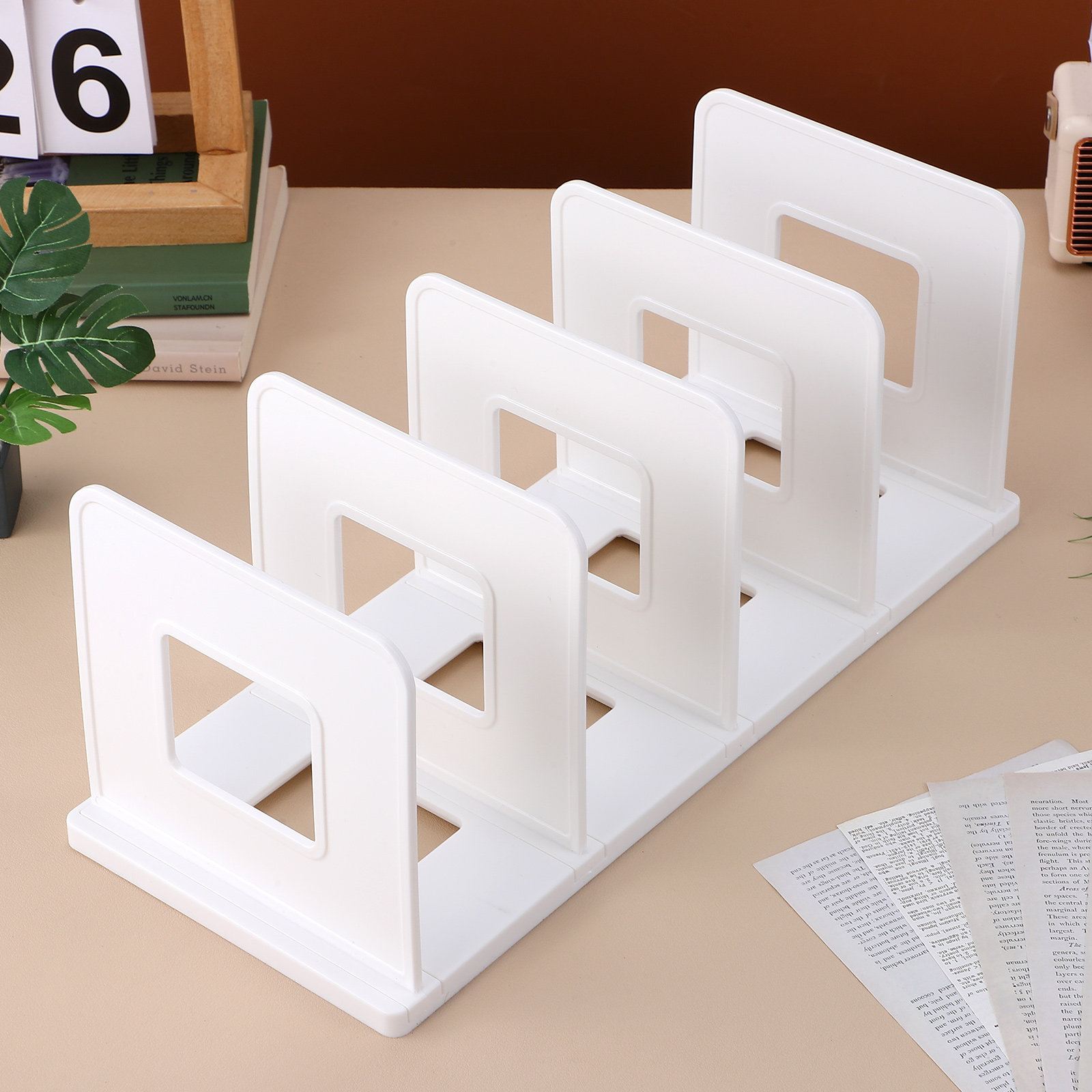 Magazine Holder Rack - Organisateur de bureau vertical grande capacité