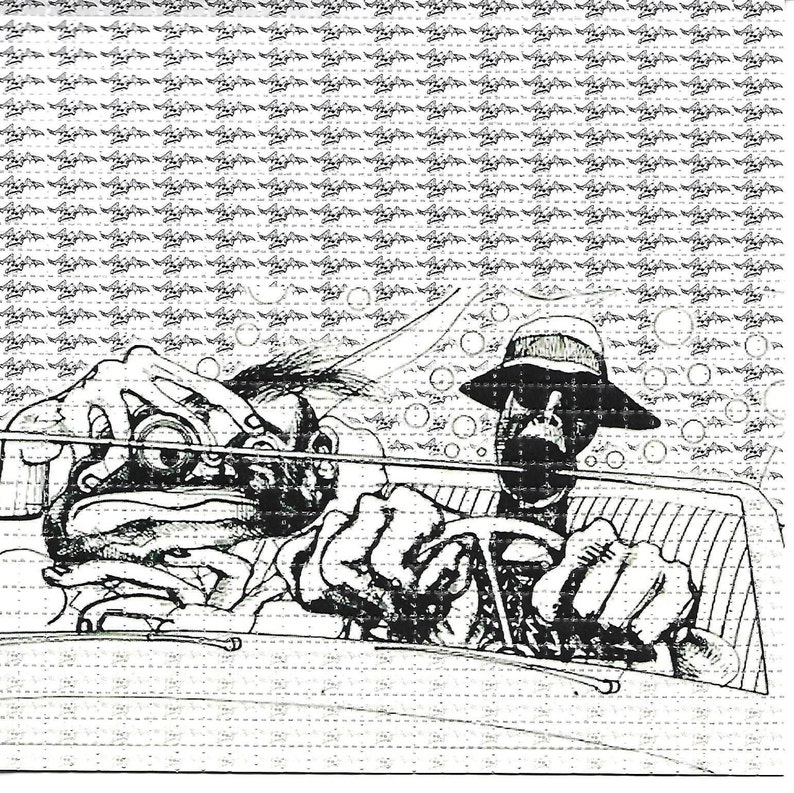 Ink Blotter Paper - Hunter In Vegas Psychedelic LSD Acid