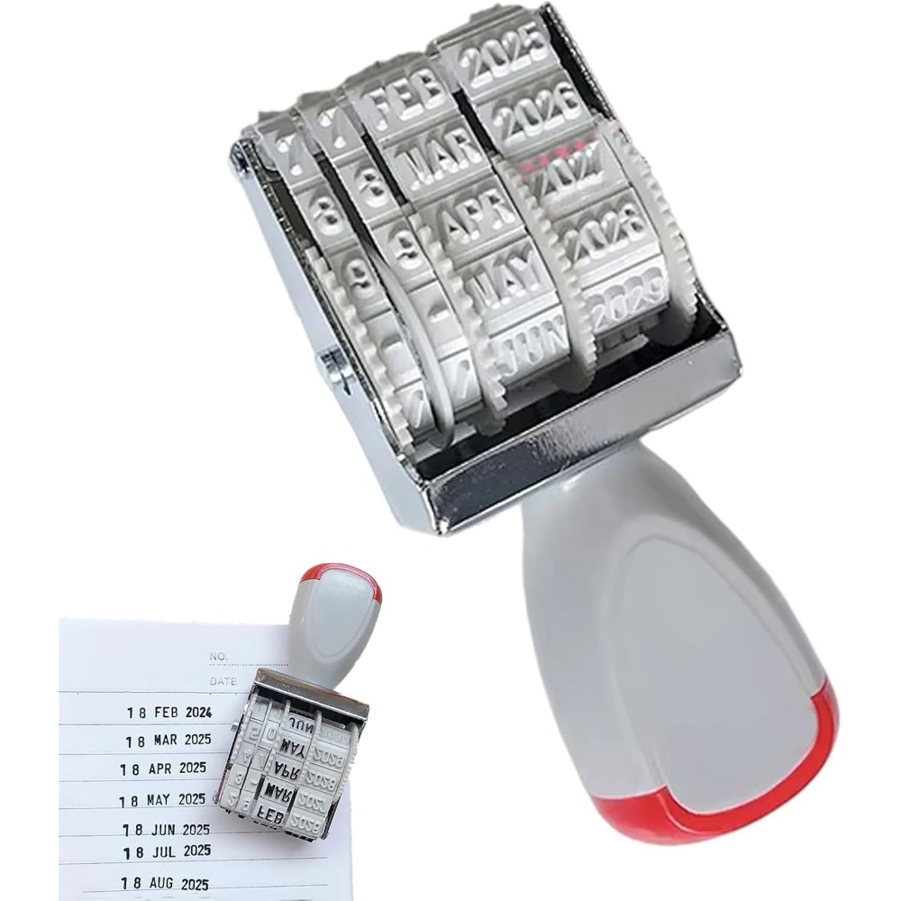 Rubber Date Stamp - Tampon rotatif DIY pour date et