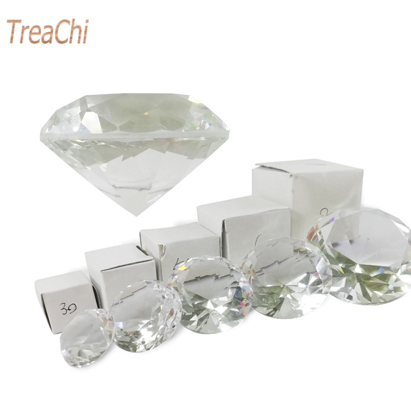 Paper Weight Crystal - Presse-papier transparent en verre coupé à