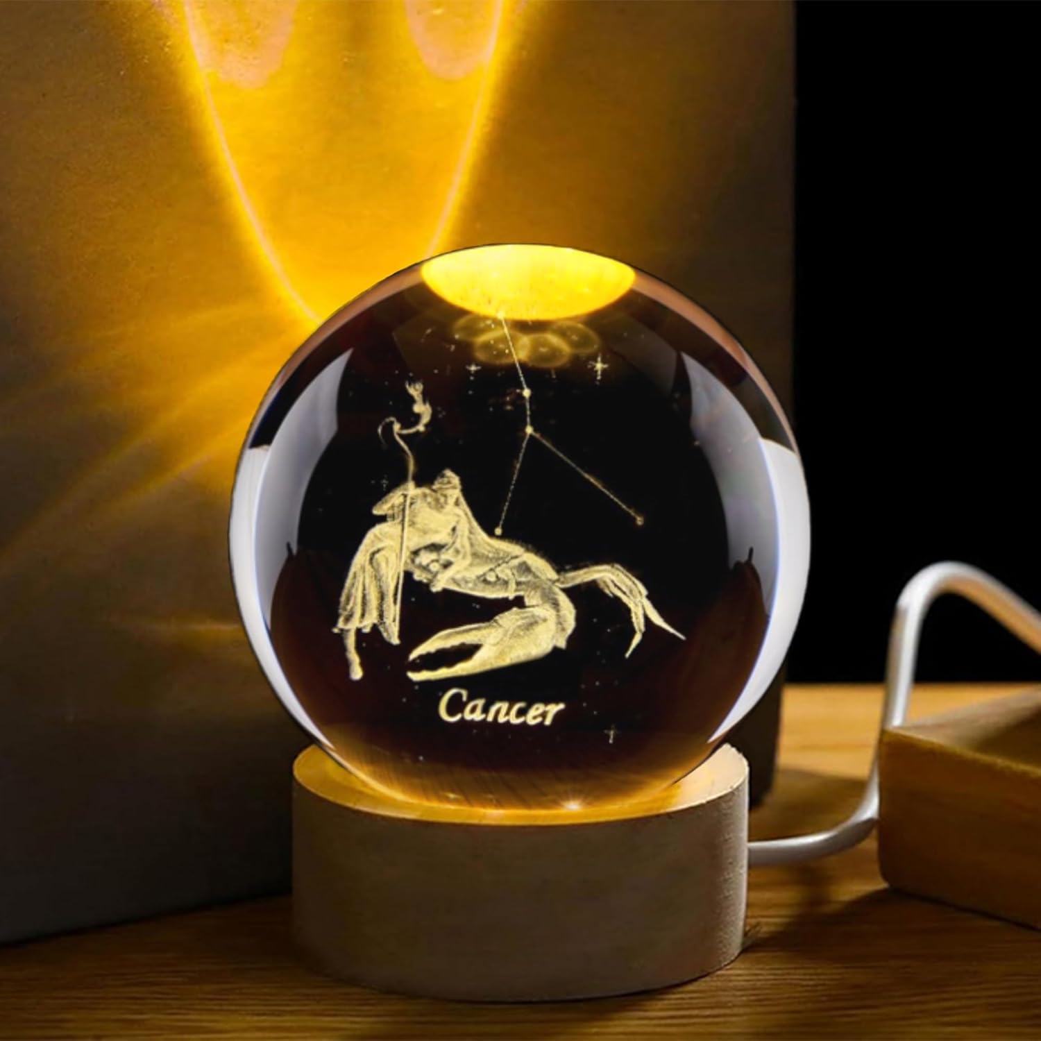Paper Weight Crystal - Boule de cristal Constellation du Cancer