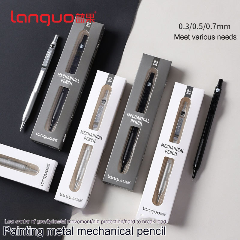 Mechanical Pencil 0.3 - Languo crayon mécanique automatique avec gomme