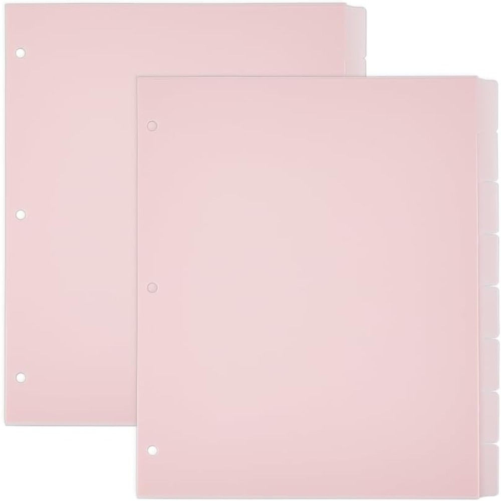 Tab Divider A4 - Séparateurs de reliure rose A4, 16