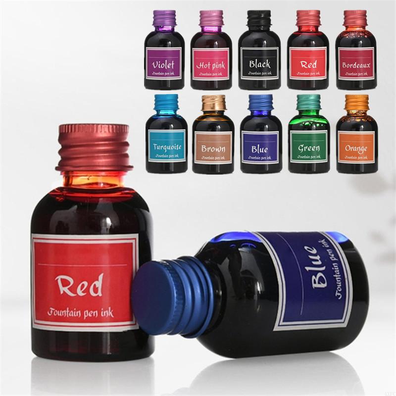 Fountain Pen Bottled Ink - 10 couleurs 1 bouteille d'encre de