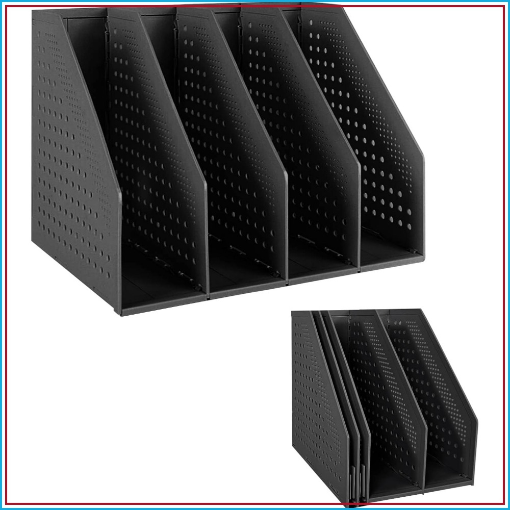 Magazine Holder Rack - Porte-revues pliable en plastique pour bureau,
