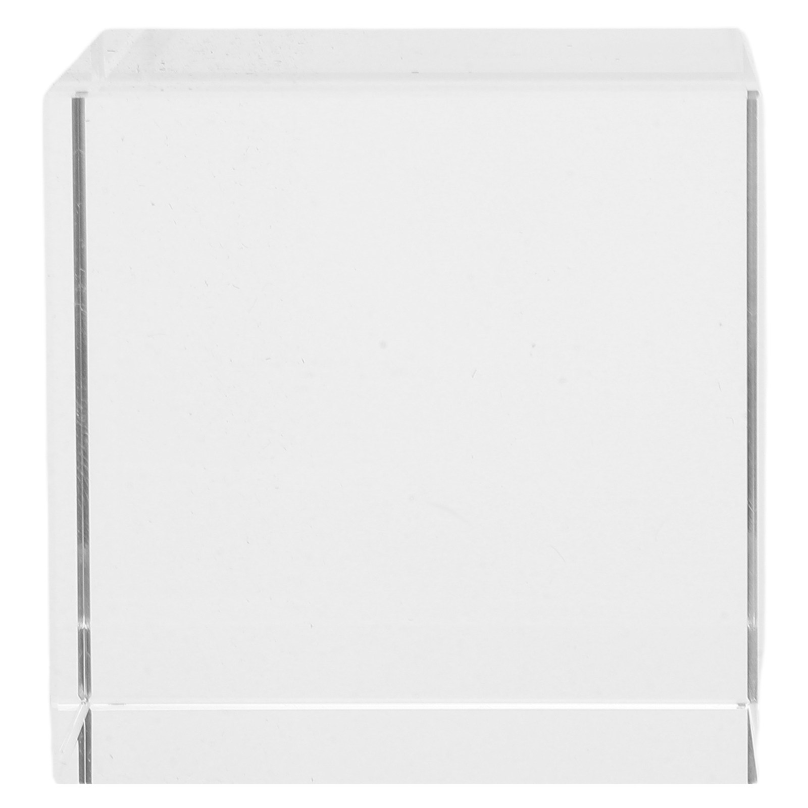 Book Weight Glass - Presse-papiers carré en cristal transparent, bloc