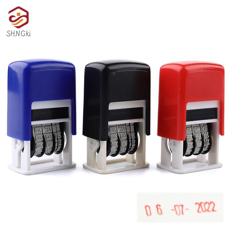 Rubber Date Stamp - Tampon encreur en caoutchouc réglable, tampon