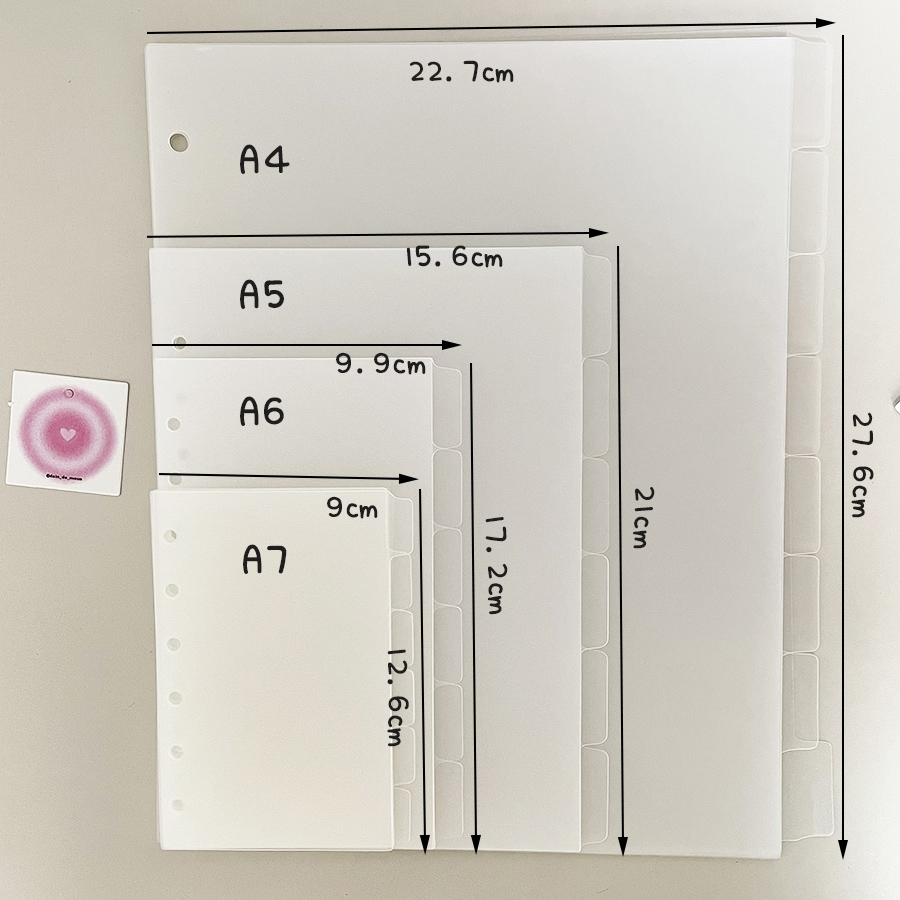 Binder A4 Lever - Séparateur d'anneaux A4/A5/A6/A7, 6/8 feuilles, dispositif
