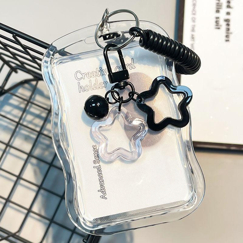 Index Card Holder - Porte-clés transparent en PVC pour photocards