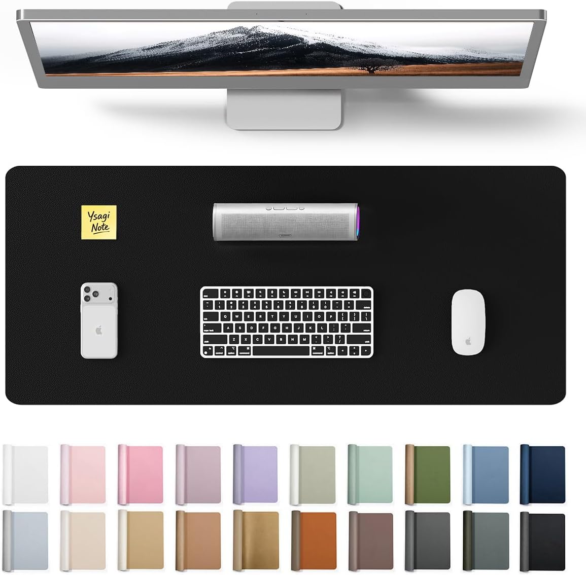 Leather Desk Pad - Grand tapis de bureau en cuir