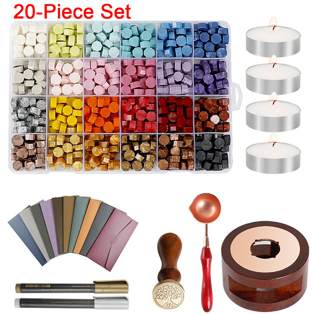 Wax Seal Stamp Set - Lot de 20 tampons à cire