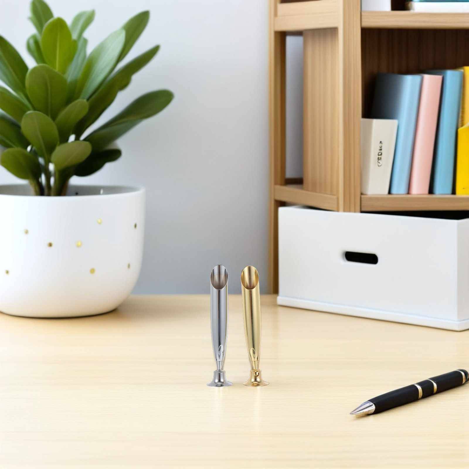 Pen Rest Single - Repose-stylo en acier inoxydable, support de