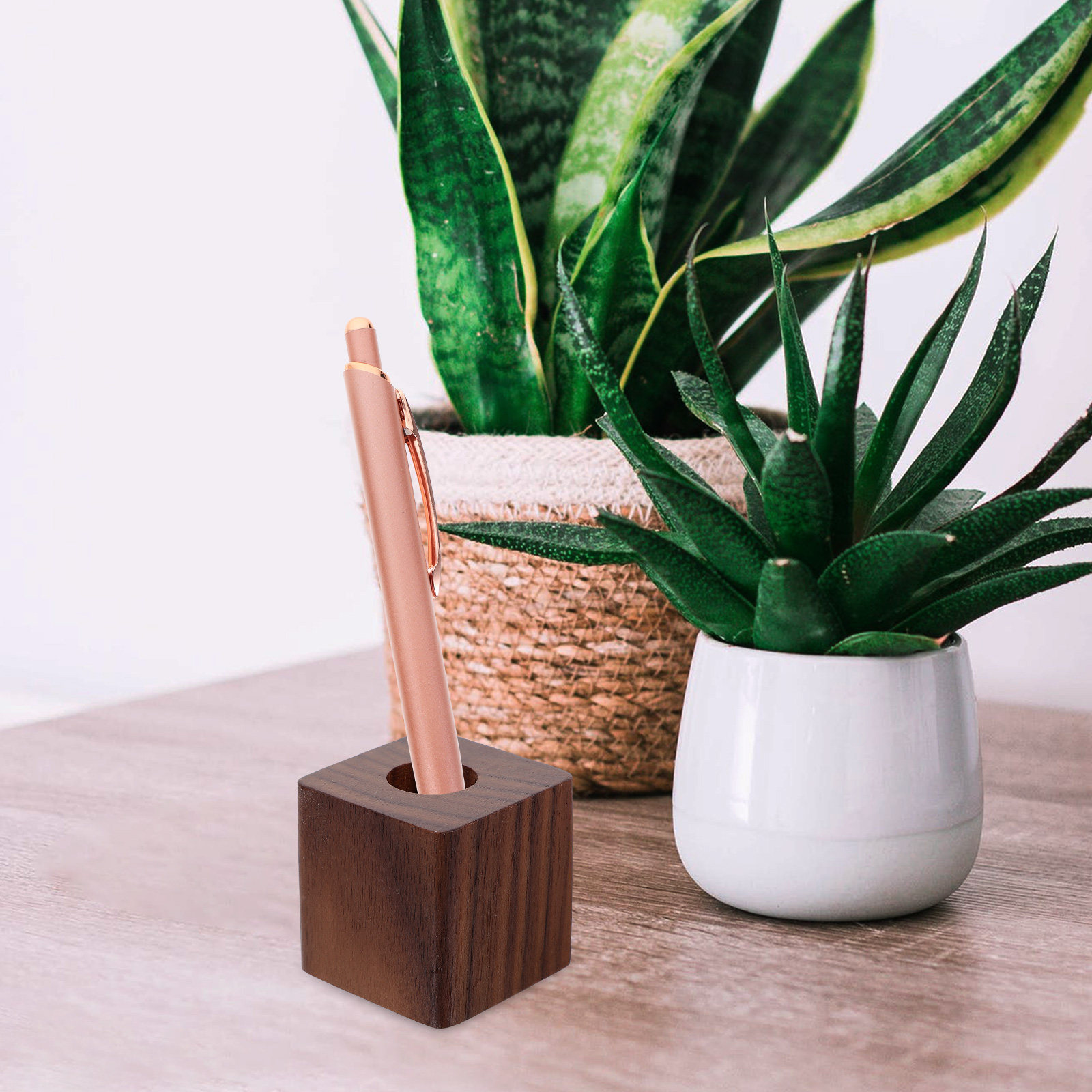 Pen Rest Single - Porte-stylo individuel en bois de noyer,