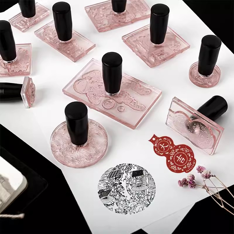 Rubber Date Stamp - Tampon de sceau personnalisé privé, sceau