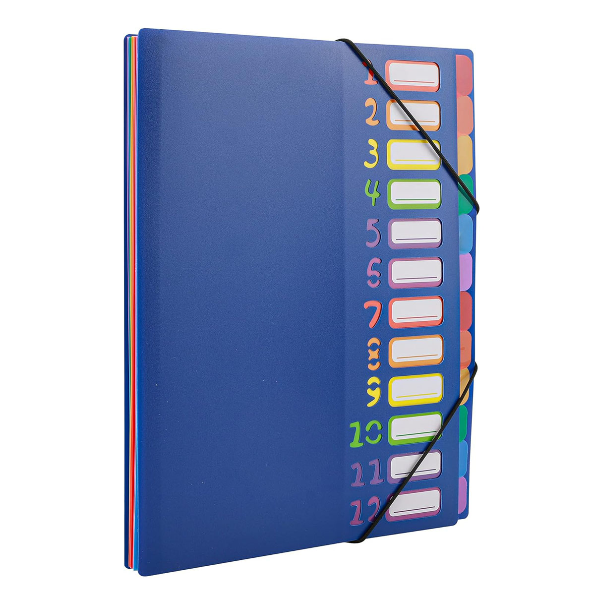 Tab Divider A4 - Dossier extensible à onglets arc-en-ciel format