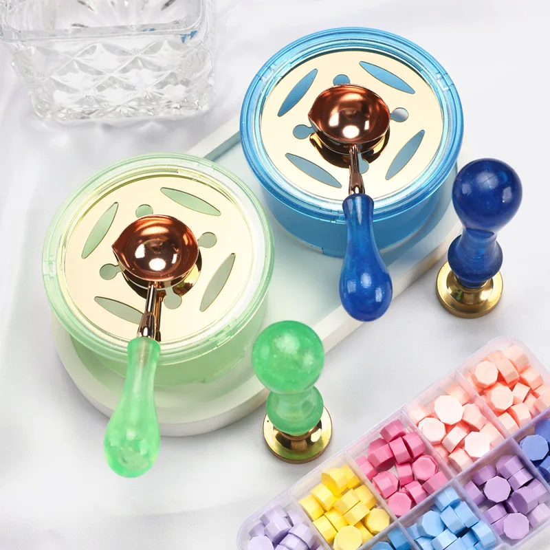 Lot de 2 tampons à cire, cuill - Wax Seal Stamp Set avis et prix