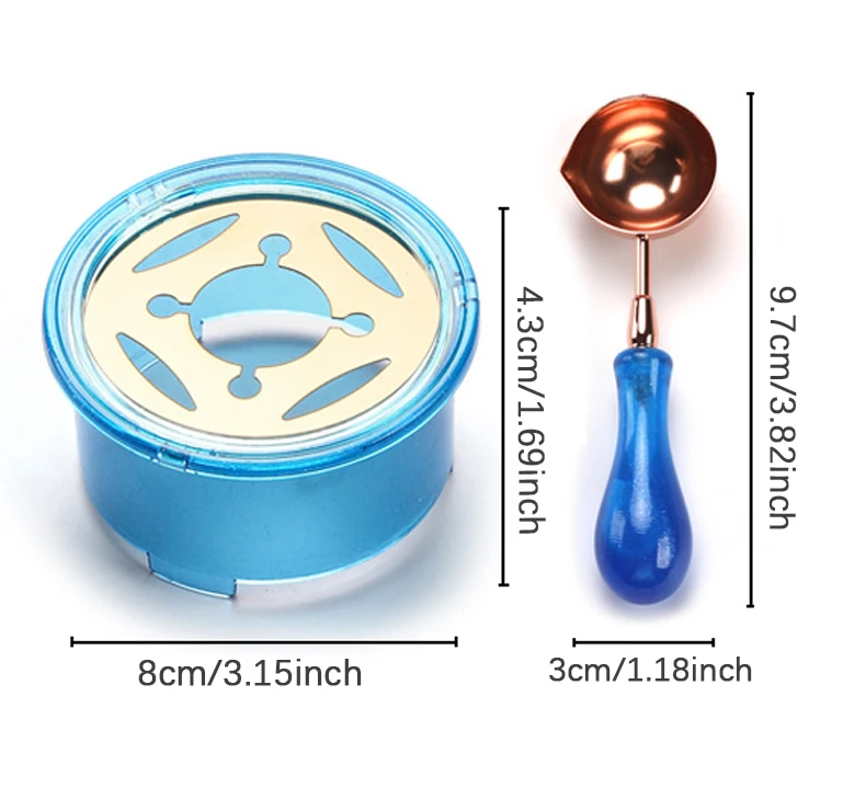 Lot de 2 tampons à cire, cuill - Wax Seal Stamp Set avis et prix
