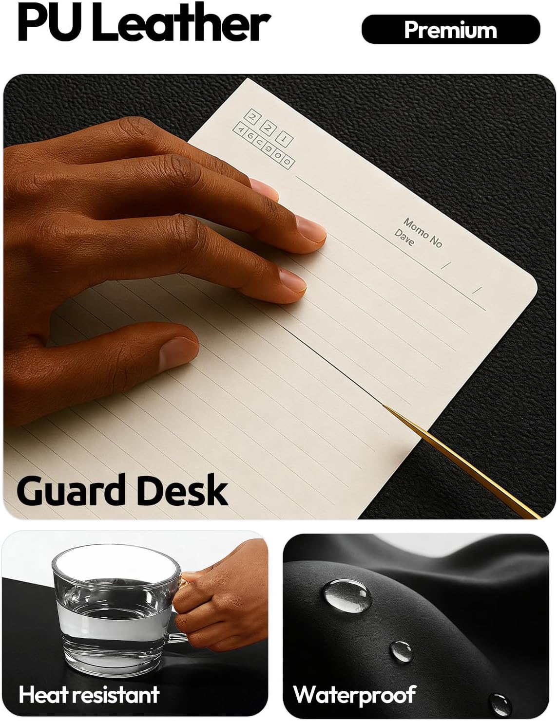 Grand tapis de bureau en cuir  - Leather Desk Pad avis et prix