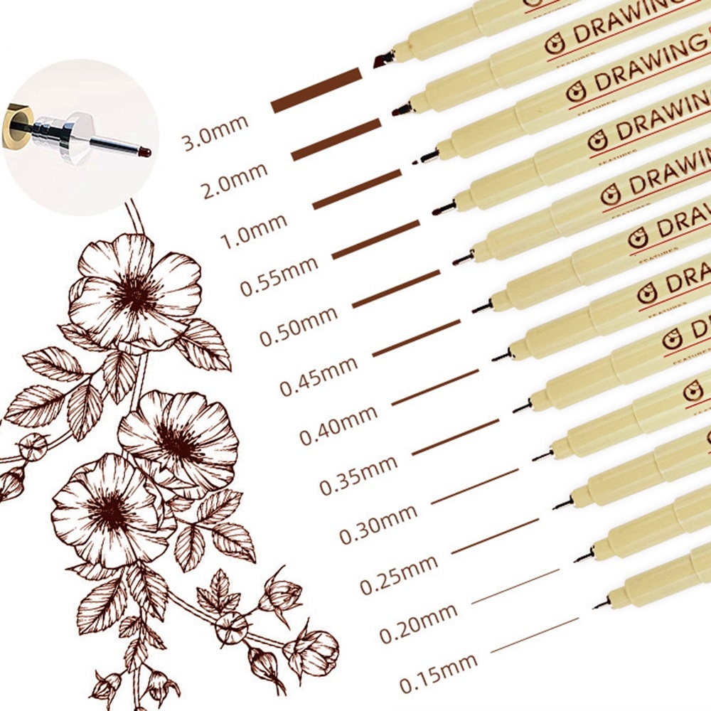 Micro stylos marron et noirs,  - Archive Box Set avis et prix