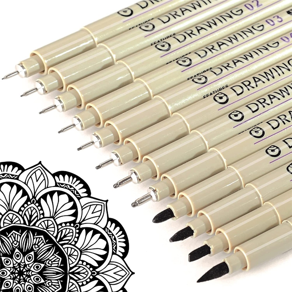 Micro stylos marron et noirs,  - Archive Box Set avis et prix