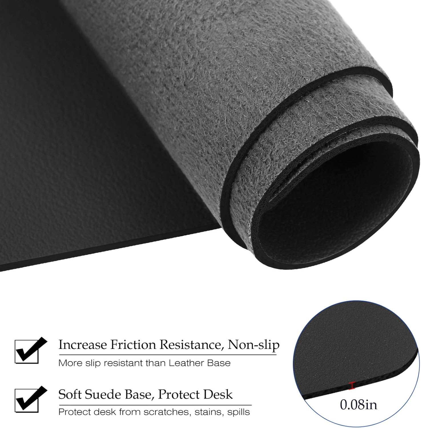 Grand tapis de bureau en cuir, - Leather Desk Pad avis et prix
