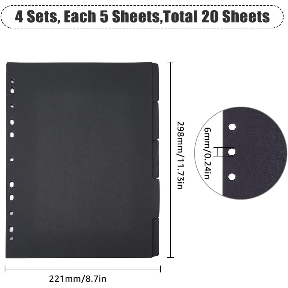 Lot de 20 feuilles de papier p - Tab Divider A4 avis et prix