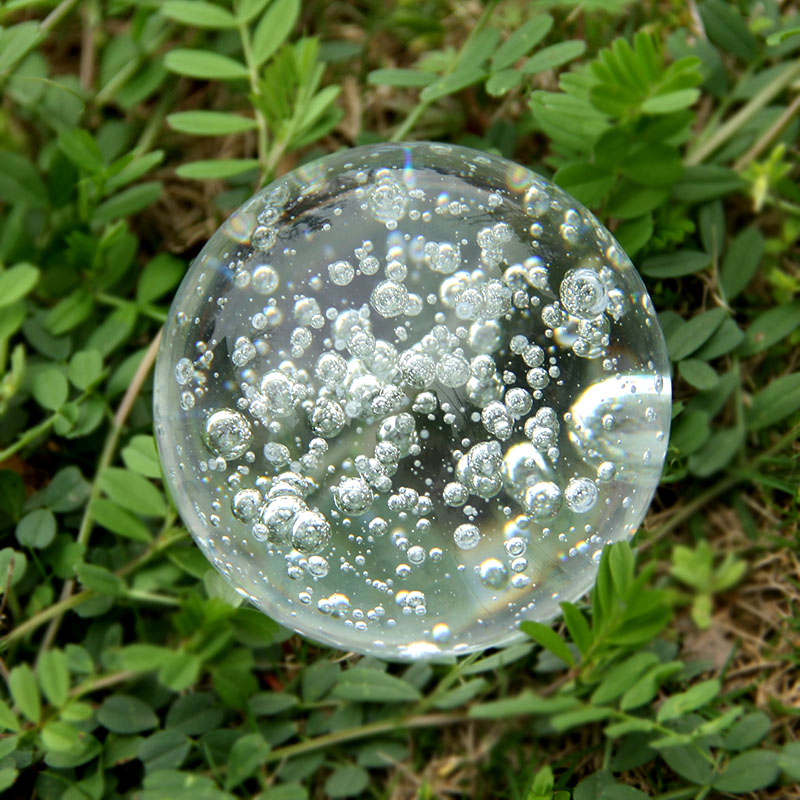 Boule de cristal à bulles tran - Paper Weight Crystal avis et prix
