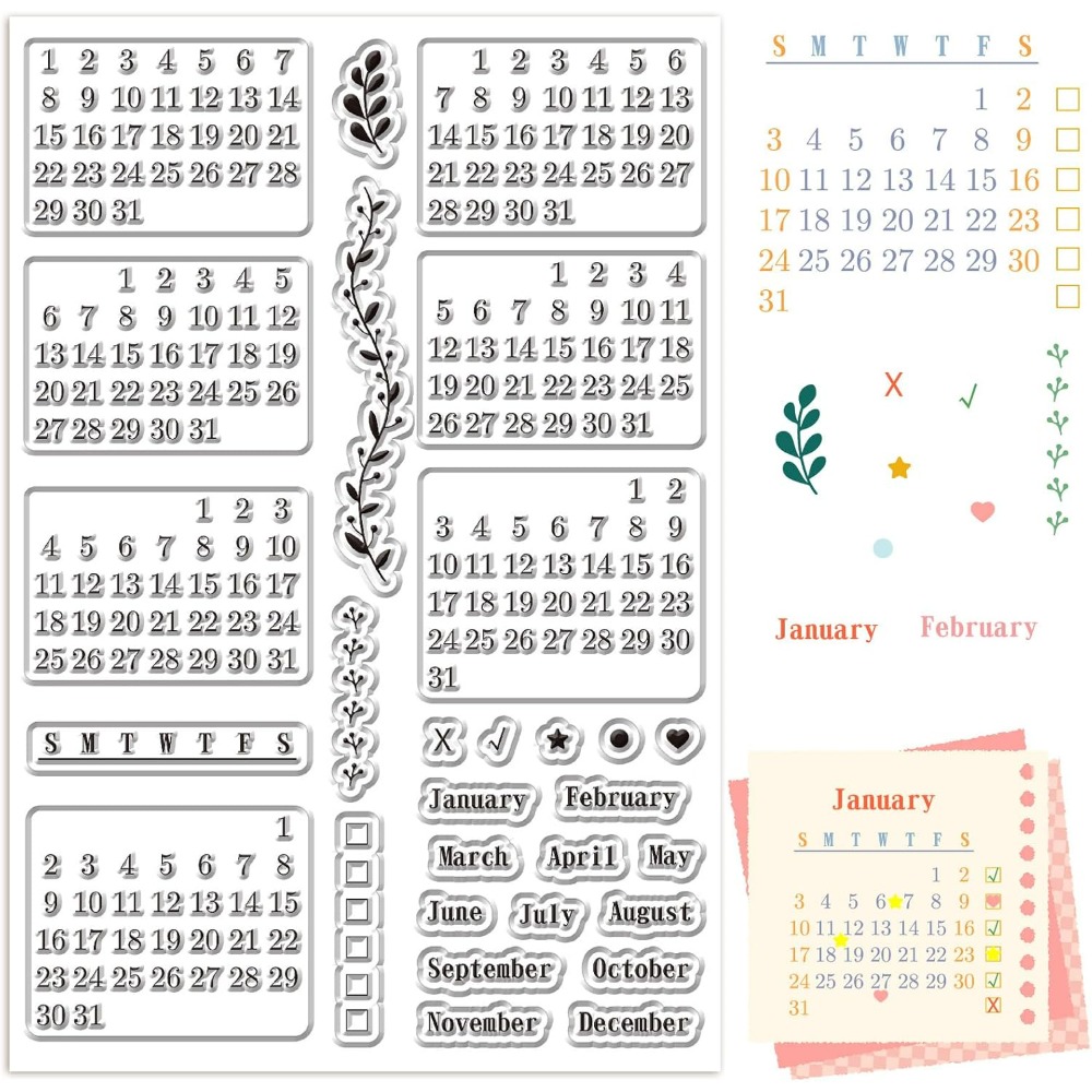 Feuilles de timbres transparen - Rubber Date Stamp avis et prix