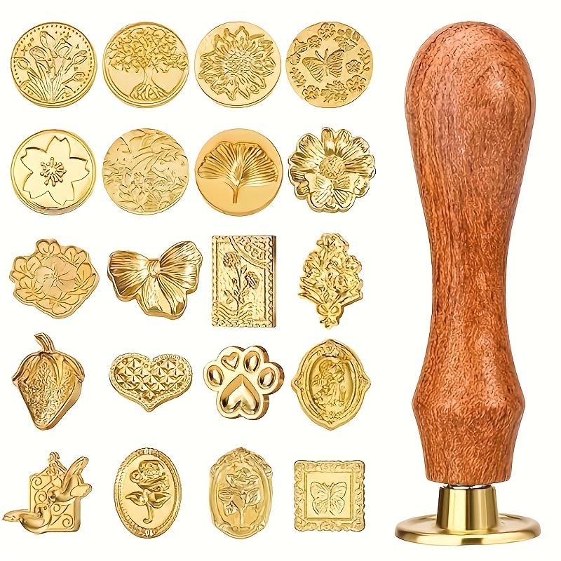 Ensemble de 21 tampons à cire  - Wax Seal Stamp Set avis et prix