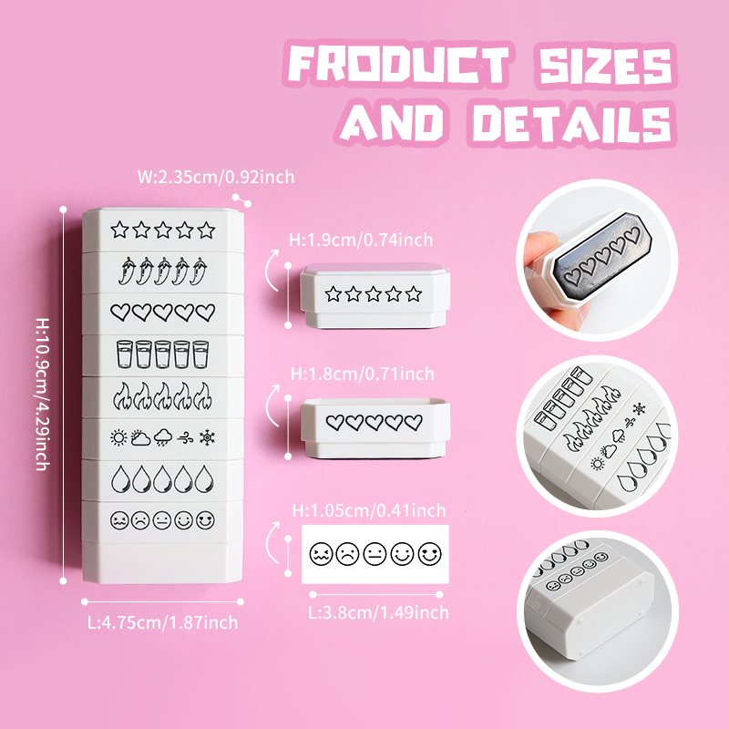 Tampon 8 couches pour évaluati - Rubber Date Stamp avis et prix