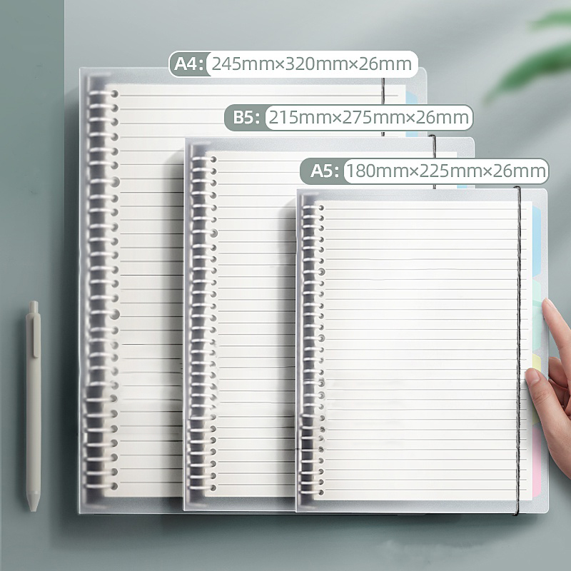 Carnet de notes A5/B5/A4, feui - Binder A4 Lever avis et prix