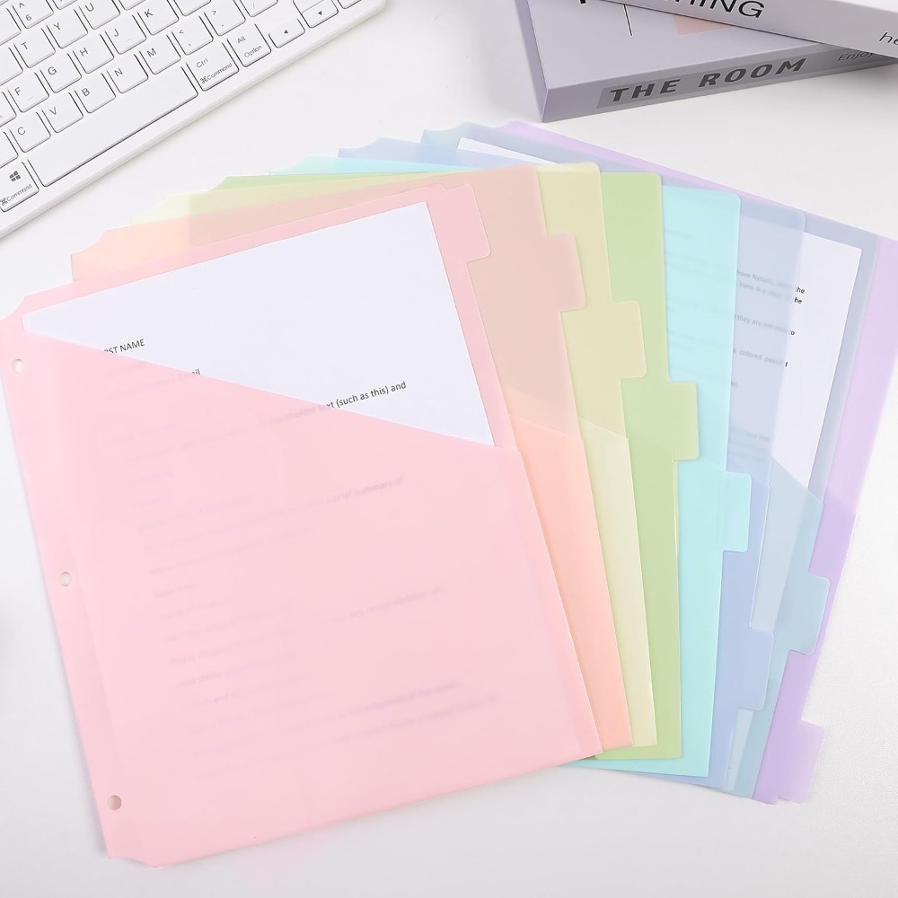 8 séparateurs de classeur A4 p - Tab Divider A4 avis et prix