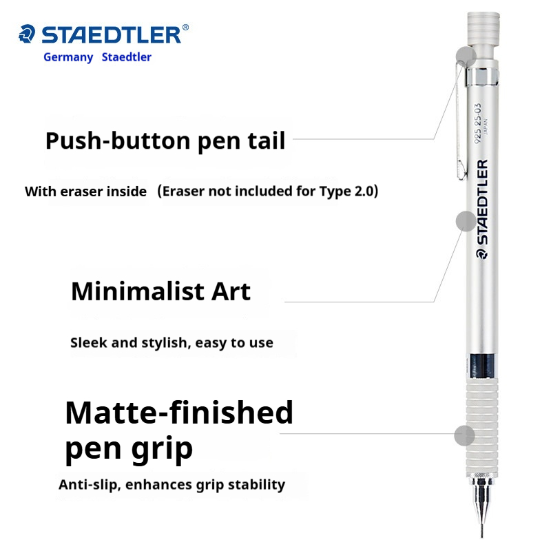 Crayon mécanique Staedtler 925 - Mechanical Pencil 0.3 avis et prix