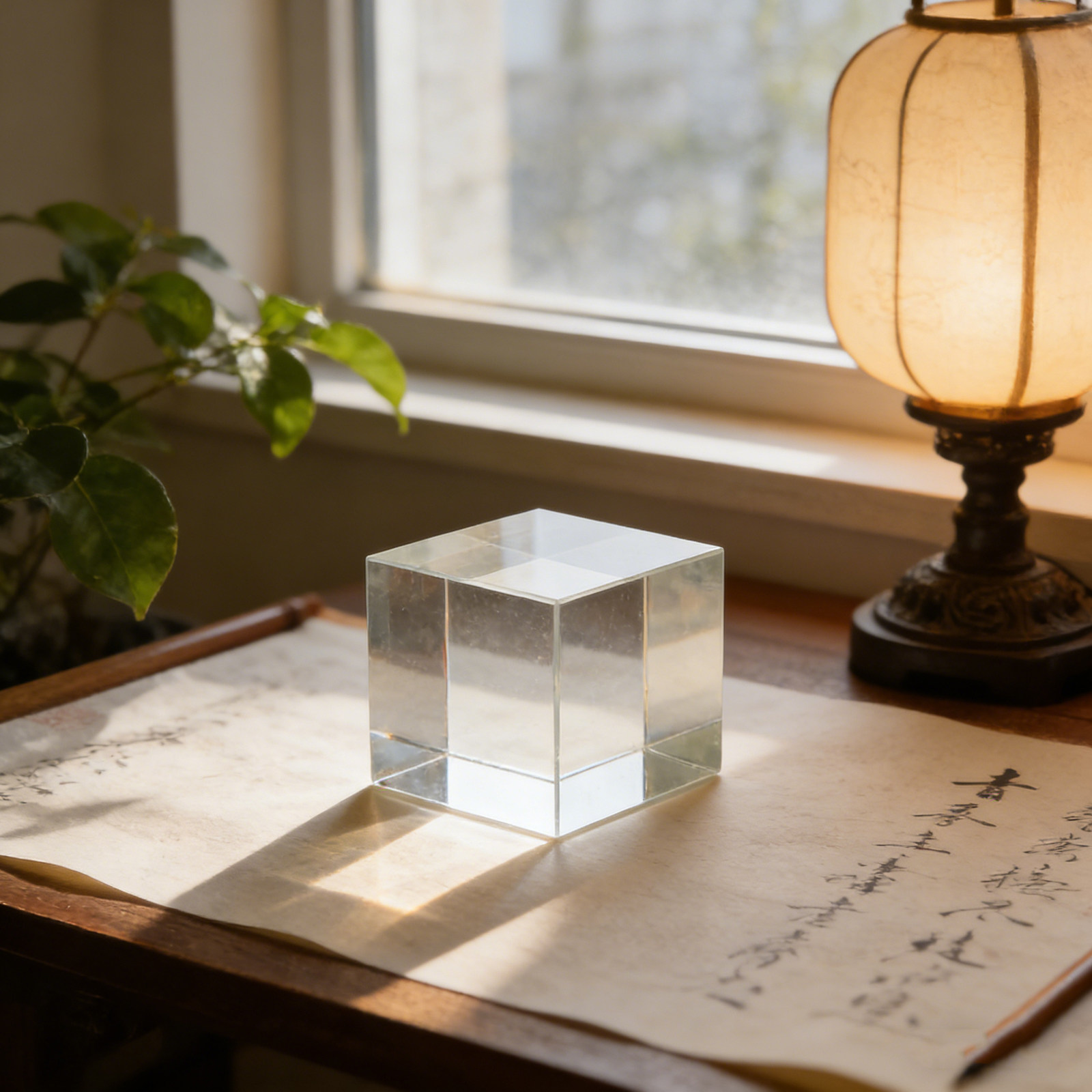 Presse-papiers carré en crista - Book Weight Glass avis et prix
