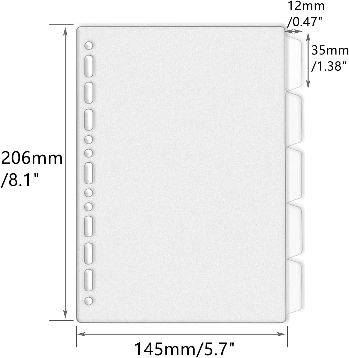 Séparateurs de reliure A4 A5 B - Tab Divider A4 avis et prix