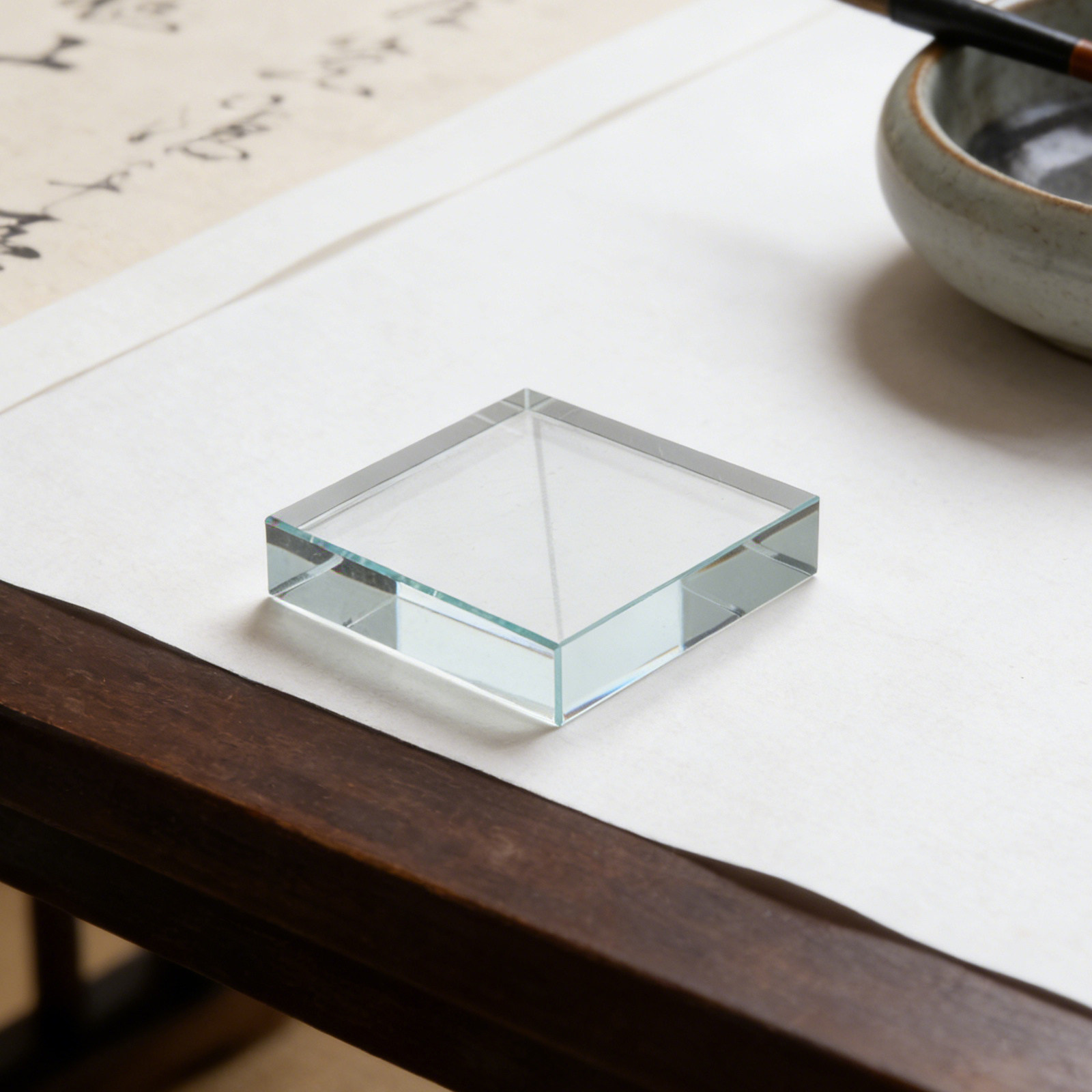 Presse-papiers carré transpare - Paper Weight Crystal avis et prix
