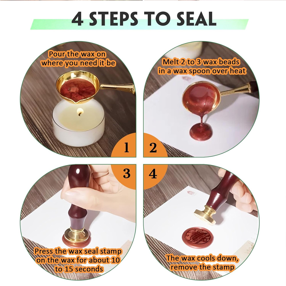 Lot de 20 tampons à cire avec  - Wax Seal Stamp Set avis et prix