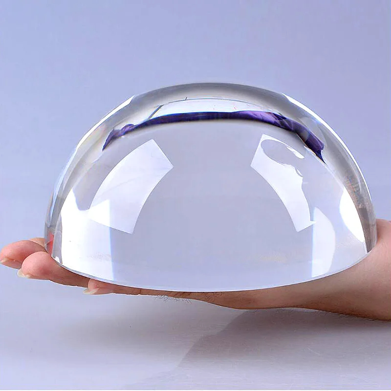 Demi-boule de verre hémisphéri - Paper Weight Crystal avis et prix