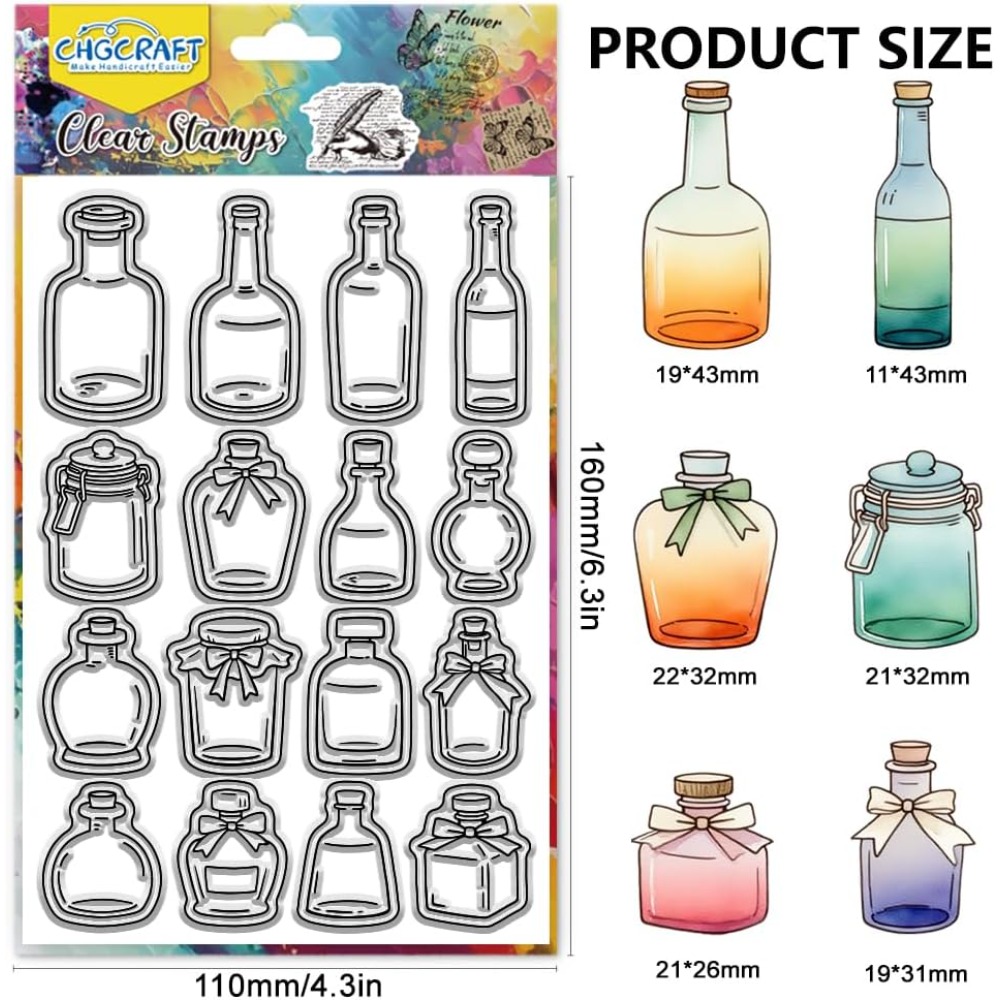 Timbres transparents de styles - Fountain Pen Bottled Ink avis et prix