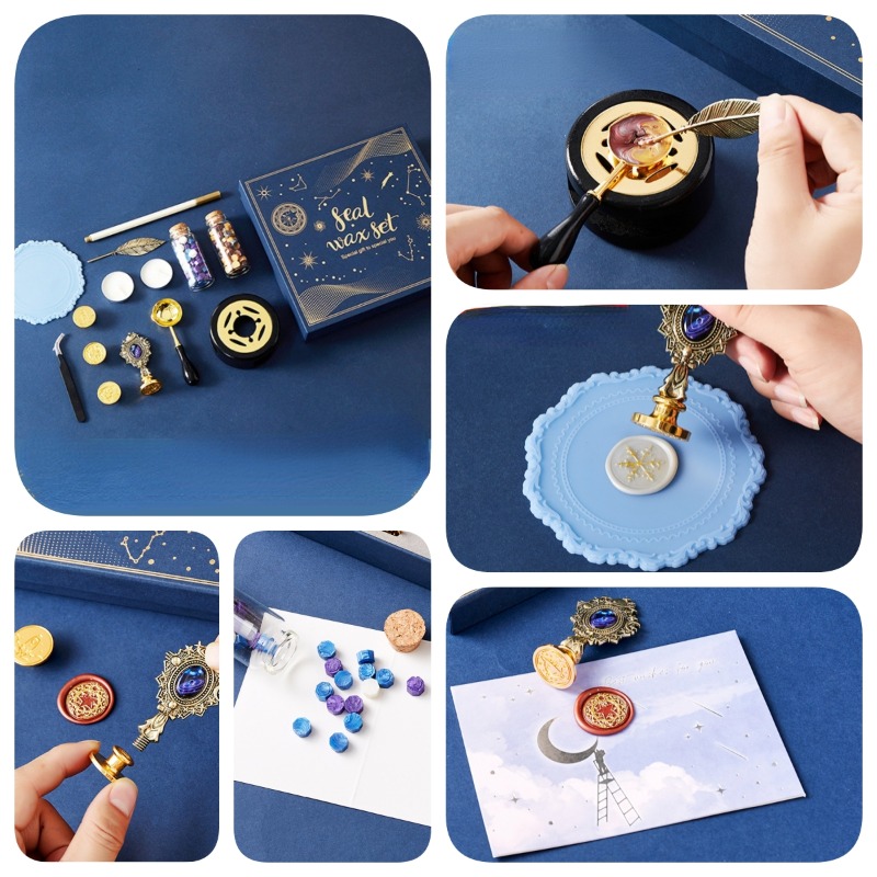 Ensemble de timbres en laque d - Wax Seal Stamp Set avis et prix