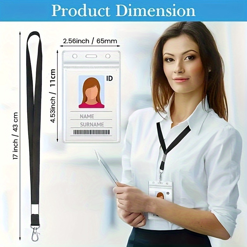 Porte-badge transparent et éta - Index Card Holder avis et prix